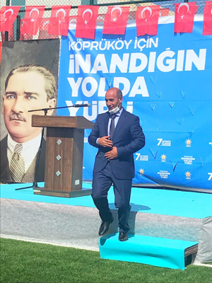 AK Parti Köprüköy İlçe Başkanlığına Rıdvan Aras getirildi