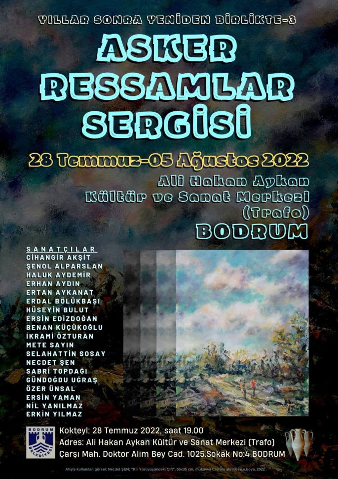 Asker ressamlar Bodrum’da