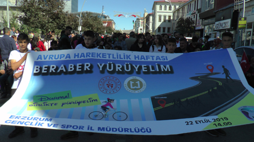 Avrupa Hareketlilik Haftası’nı yürüyerek kutladılar