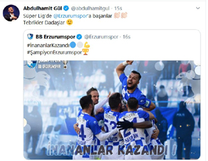Başkan Sekmen: “Şükürler olsun yeniden Süper Lig’deyiz”