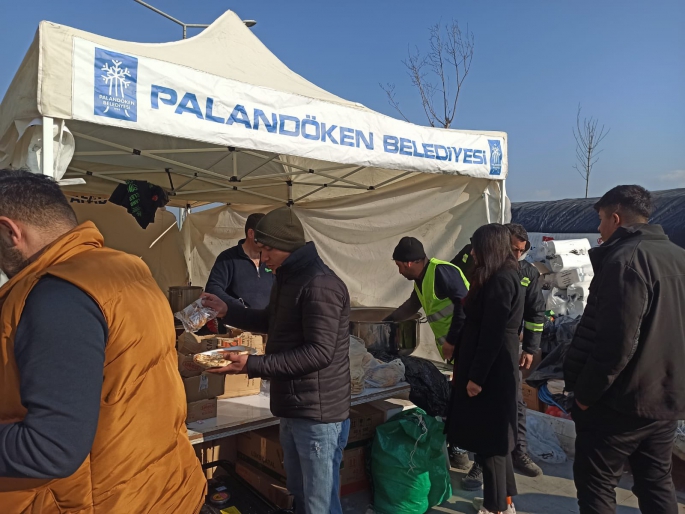 DEPREM BÖLGELERİNDE ÇALIŞMALAR ARALIKSIZ DEVAM EDİYOR