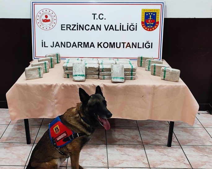 Erzincan’da tır içerisinde 25 kilo 720 gram eroin ele geçirildi