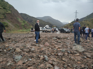 Erzurum – Artvin karayolunda heyelan