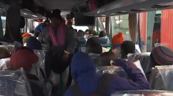 Erzurum’da bir otobüs dolusu kaçak göçmen yakalandı