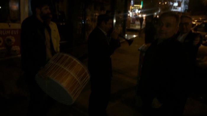 Erzurum’da eğlenceli sahur