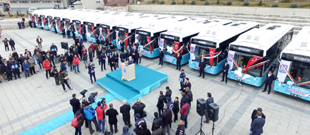 Erzurum toplu ulaşımda Türkiye 3’üncüsü oldu