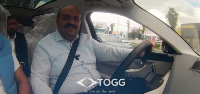ERZURUM’UN İLK TOGG’U İLE ŞEHİR TURU