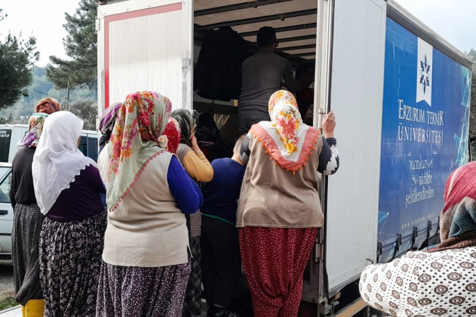 ETÜ’nün deprem bölgesindeki yardım seferberliği devam ediyor