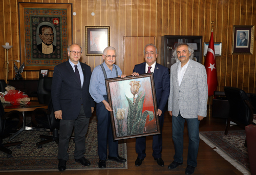 Fehim İbrahimhakkıoğlu’ndan Rektör Çomaklı’ya ziyaret