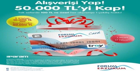 Forum Erzurum’da alışveriş kazandırıyor