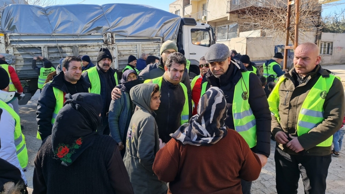 İspir'in afetzedeler için seferberliği, Başkan Coşkun'un 