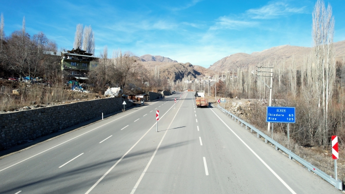 İspir-Rize il sınırı yolu ile seyahat süresi yarı yarıya azalacak