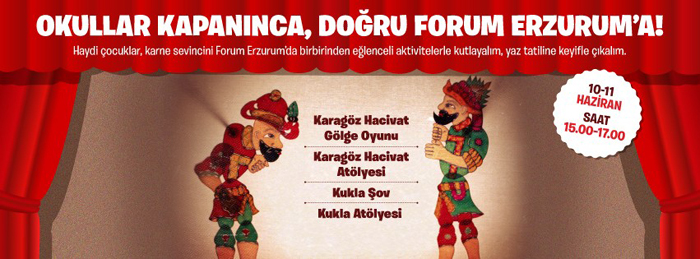 Karnelerini alan öğrenciler, Forum Erzurum’da yaza keyifli bir giriş yapacak