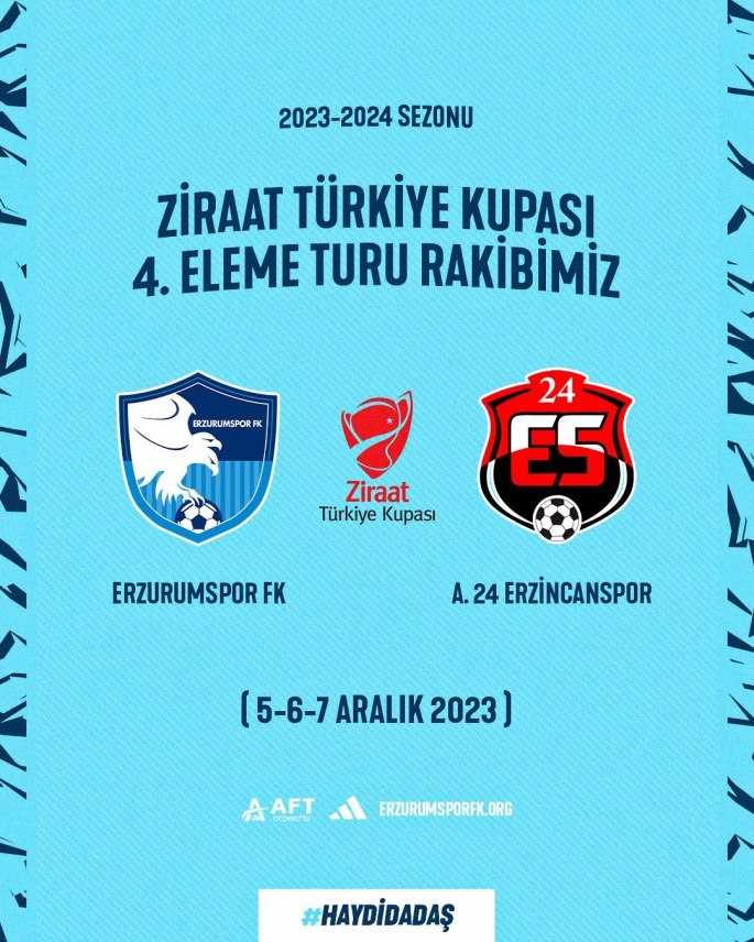 KUPADA RAKİP ERZİNCANSPOR
