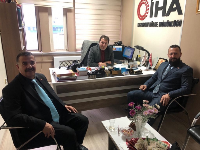 MKYK Üyesi Çat ve İl Başkanı Bozan’dan İHA’ya ziyaret