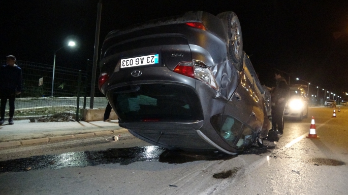 Otomobil takla attı, emniyet kemeri takan sürücünün burnu bile kanamadı 