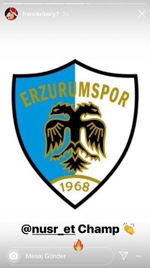 Ribery ve Benzema’dan Erzurumspor’a tebrik mesajı