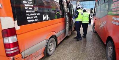 Şehir içi ulaşım titizlikle denetleniyor