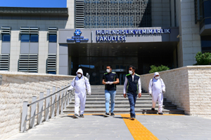 Yakutiye Belediyesi YKS sınavı öncesi okulları dezenfekte etti