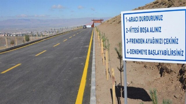 YER ÇEKİMİNE MEYDAN OKUYAN YOL